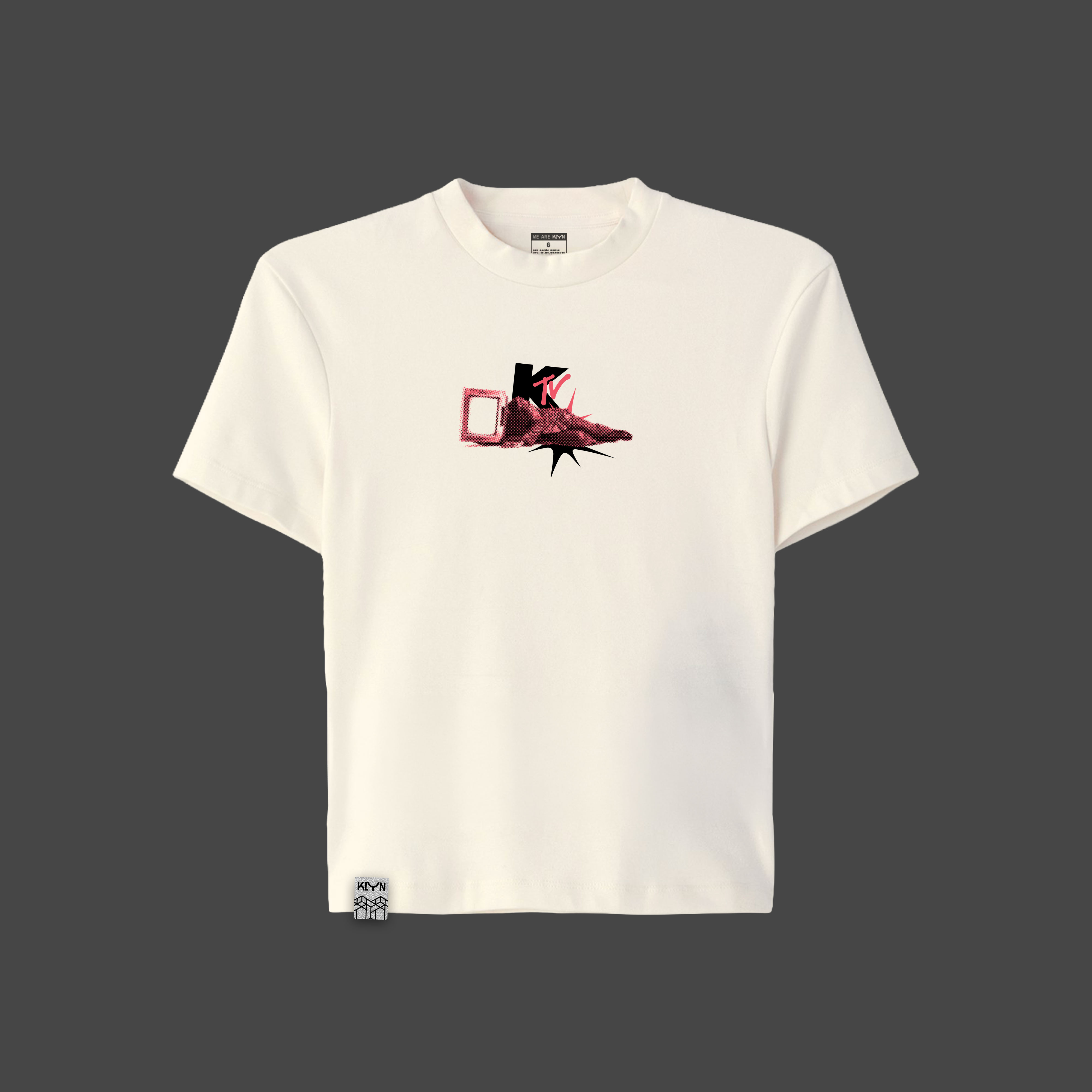 Baby Tee Off White Frente